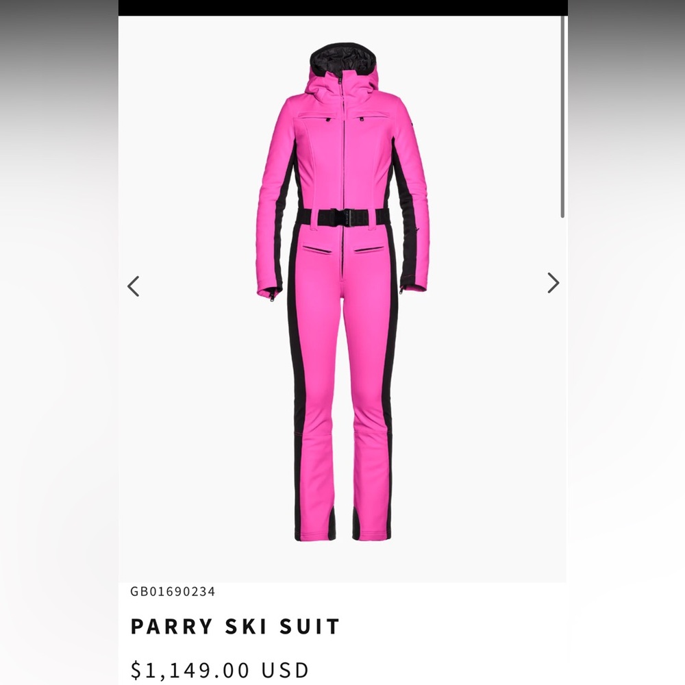 Goldbergh pink “parry” ski jumpsuit size 40 NWT
